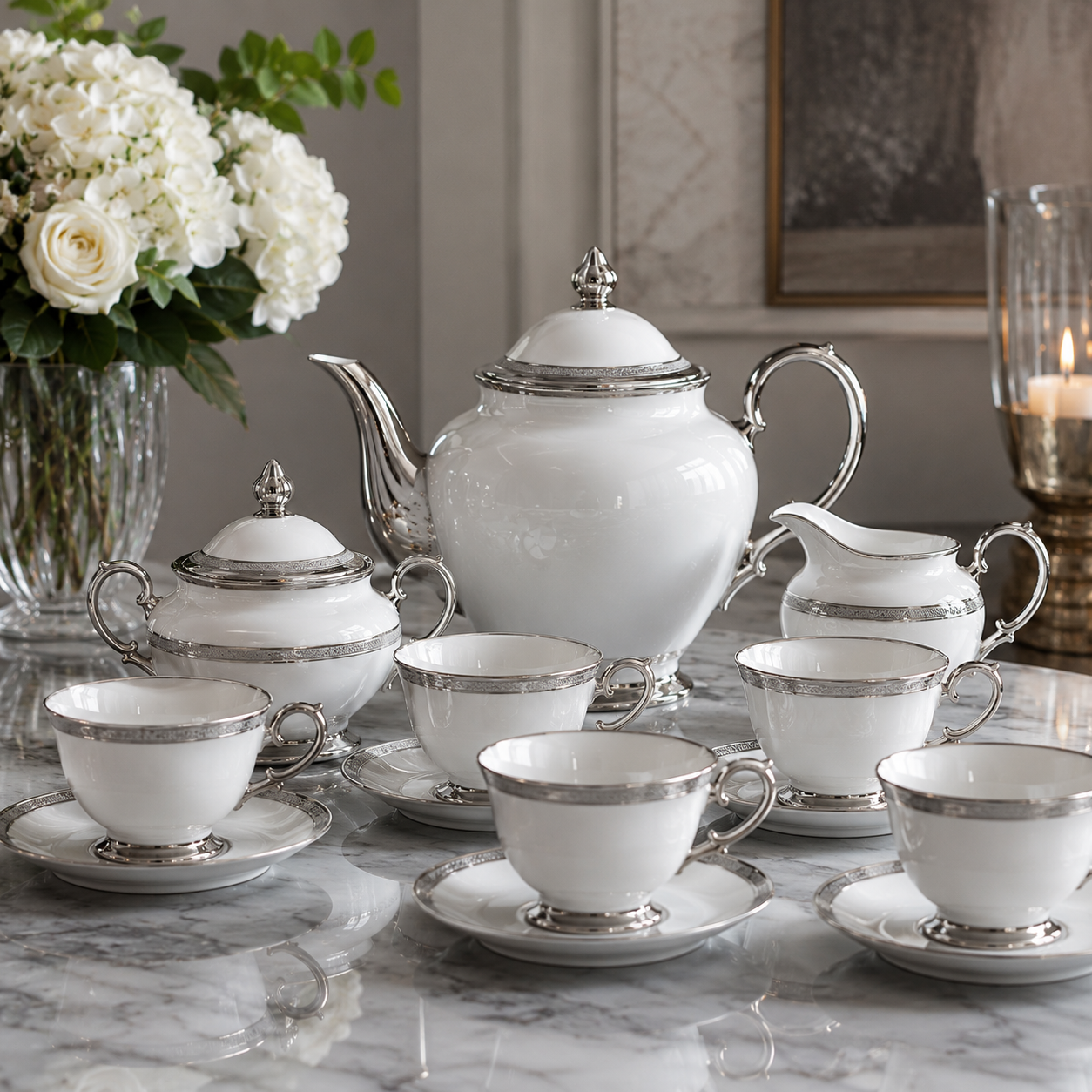 Prestige Platinum Tea Service