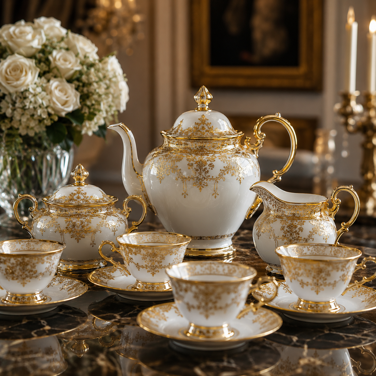Imperial Gold Collection Tea Set
